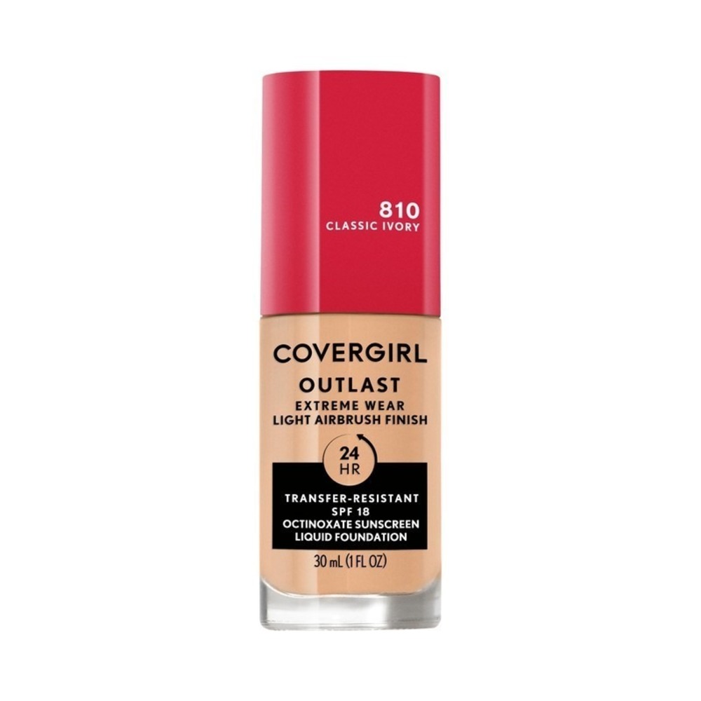 Covergirl Outlast Extreme Wear Liquid Foundation 810 Classic Ivory 30 mL/1 fl oz